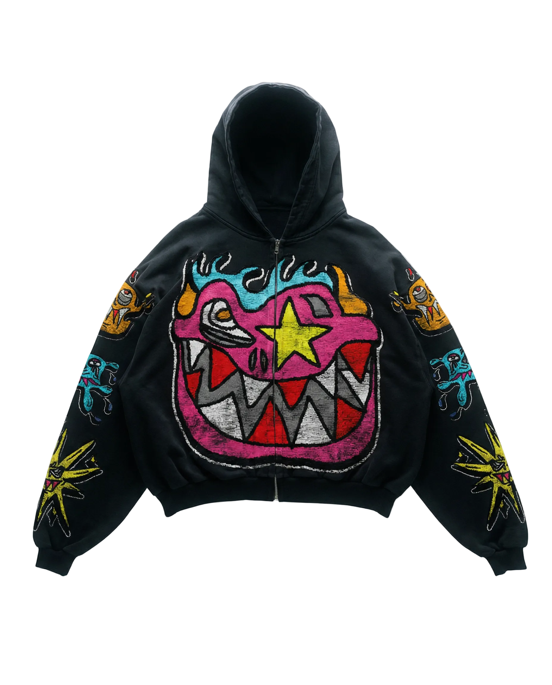 WICK MONSTAR ZIP-UP (BLACK) – WRLD OF WICK WICK MONSTAR ZIP-UP (BLACK) – WRLD OF WICK