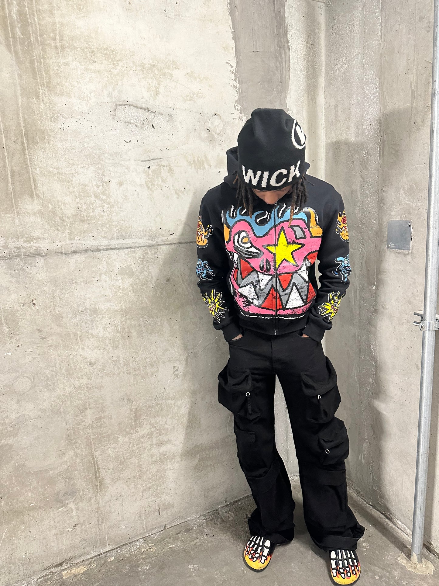 WICK MONSTAR ZIP-UP (BLACK)