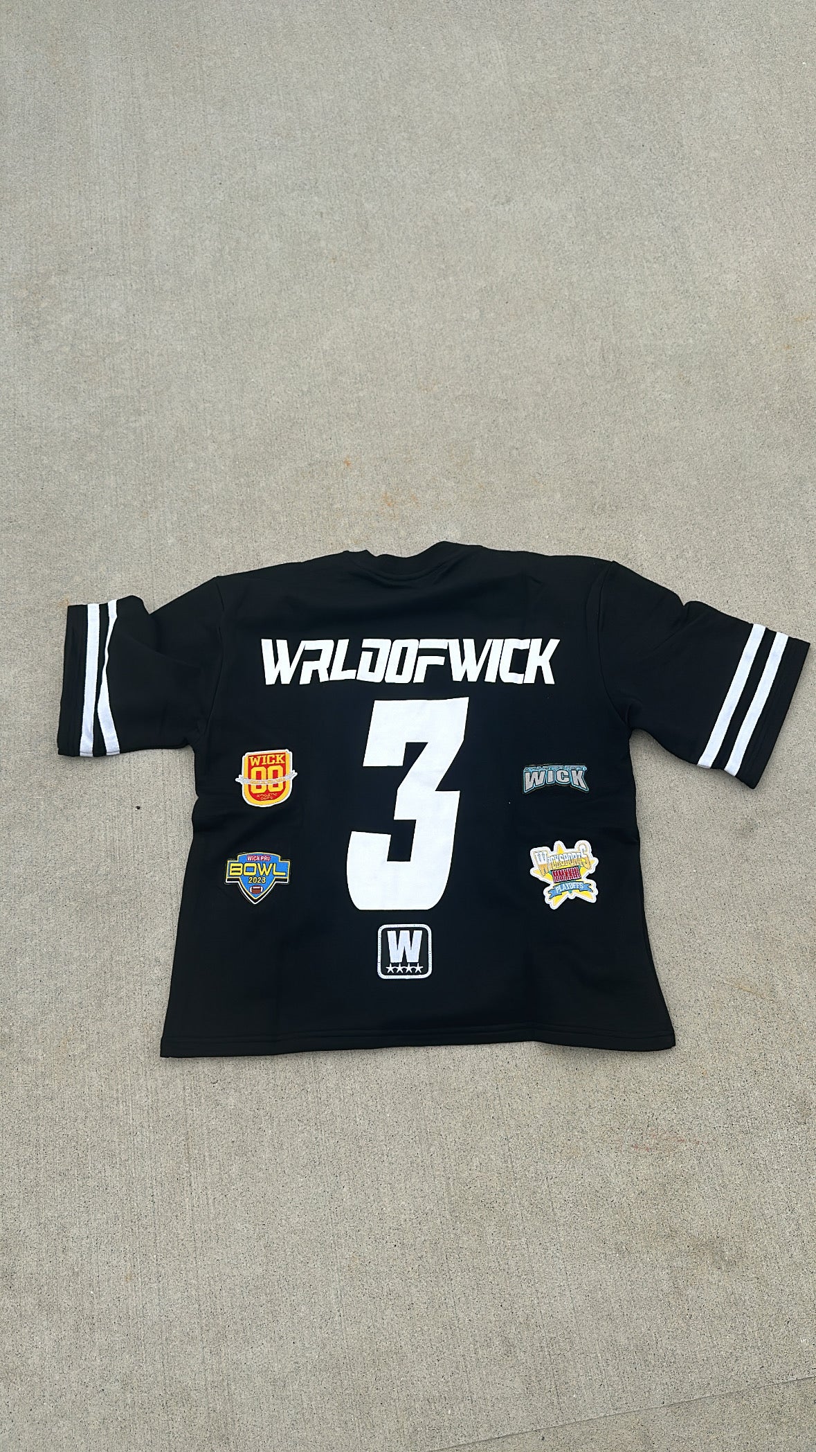 WICK BLACK AND WHITE JERSEY