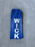 WICK SWEAT SHORTS (BLUE AND WHITE)