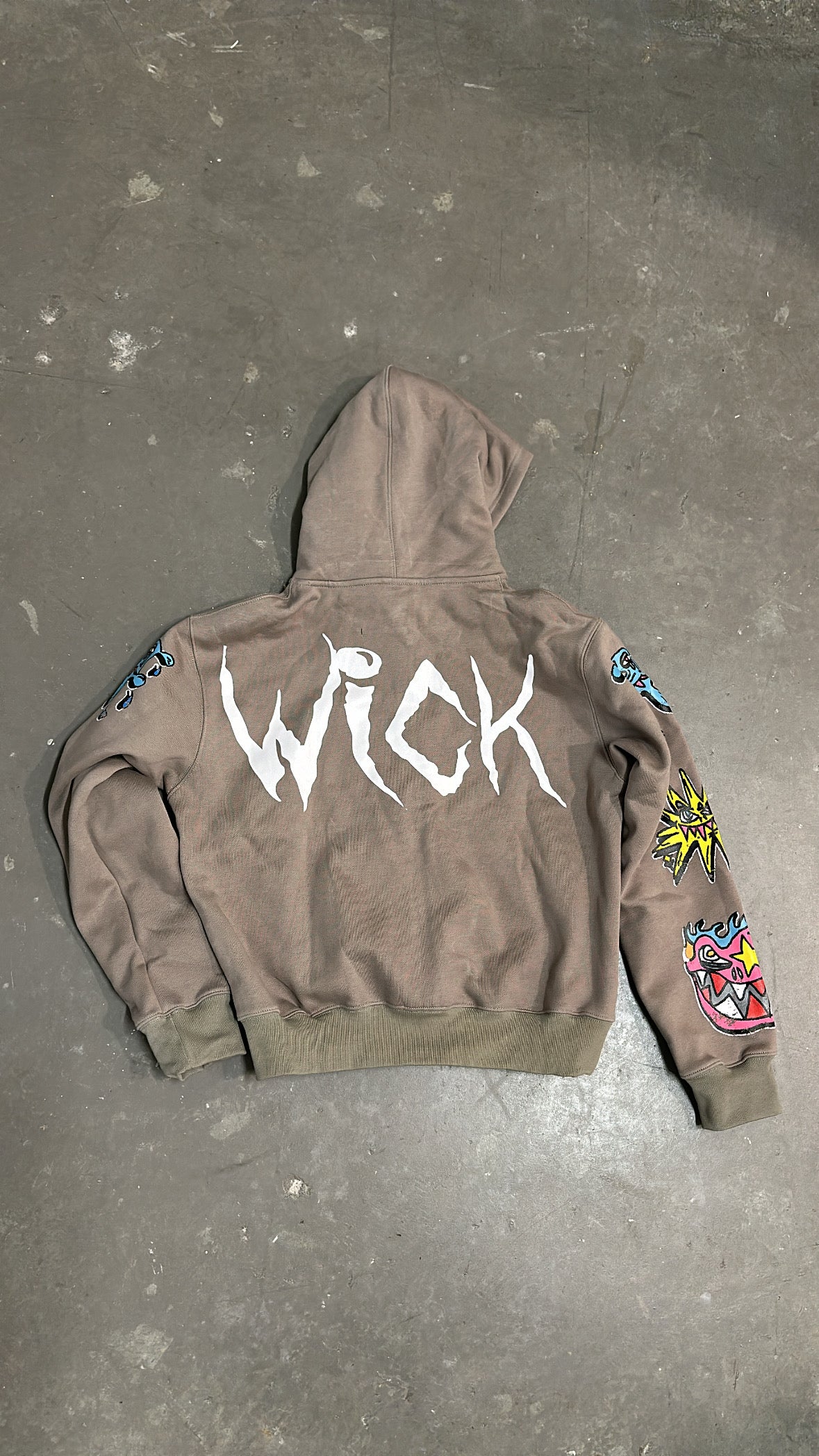 WICK MONSTAR ZIP-UP (STONE)