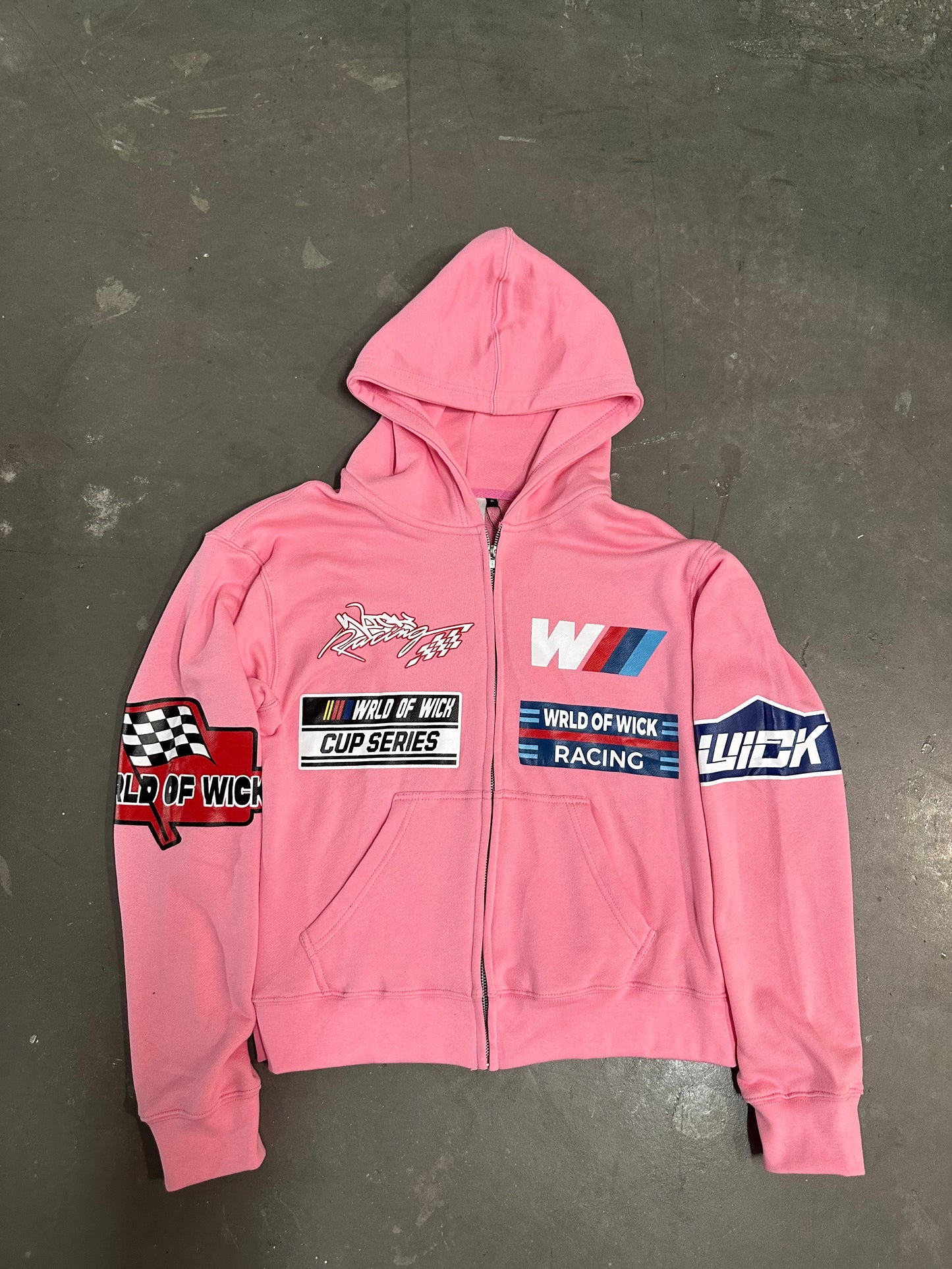 WICK RACING ZIP-UP (PINK)