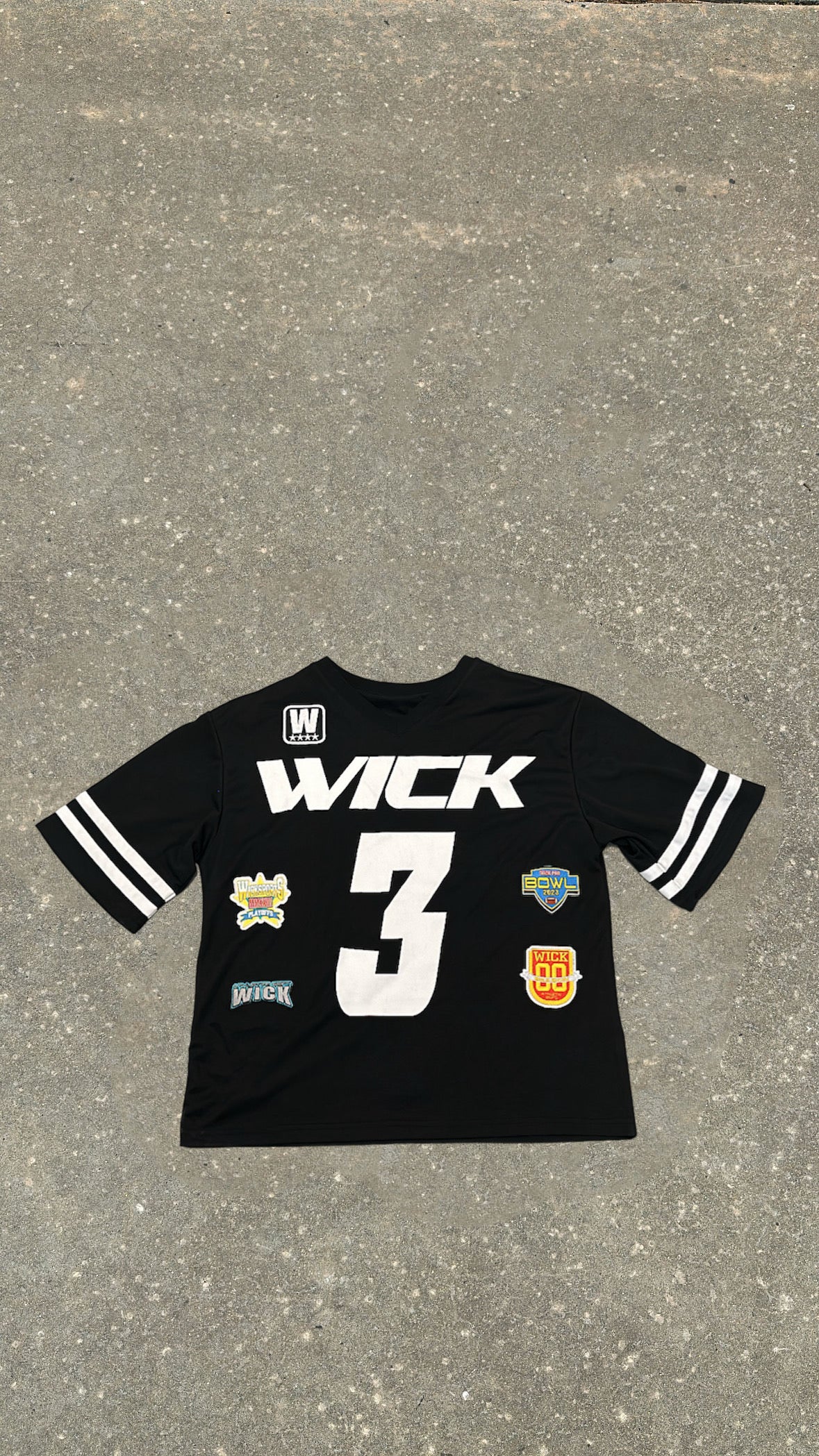 WICK BLACK AND WHITE JERSEY