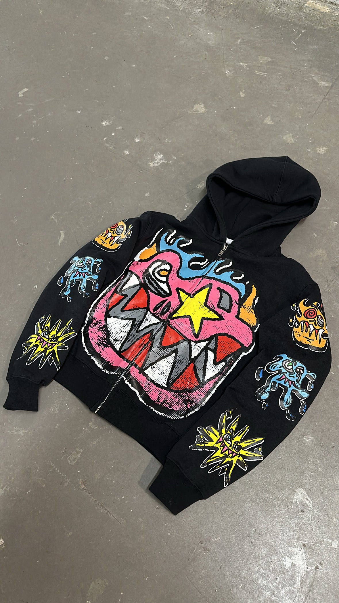 WICK MONSTAR ZIP-UP (BLACK)