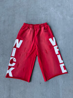 WICK SWEAT SHORTS (RED )