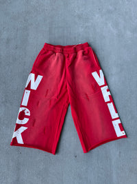 WICK SWEAT SHORTS (RED )
