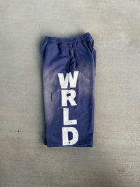 WICK SWEAT SHORTS (BLUE AND WHITE)