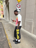 WICK SWEAT SHORTS (BLACK N YELLOW)
