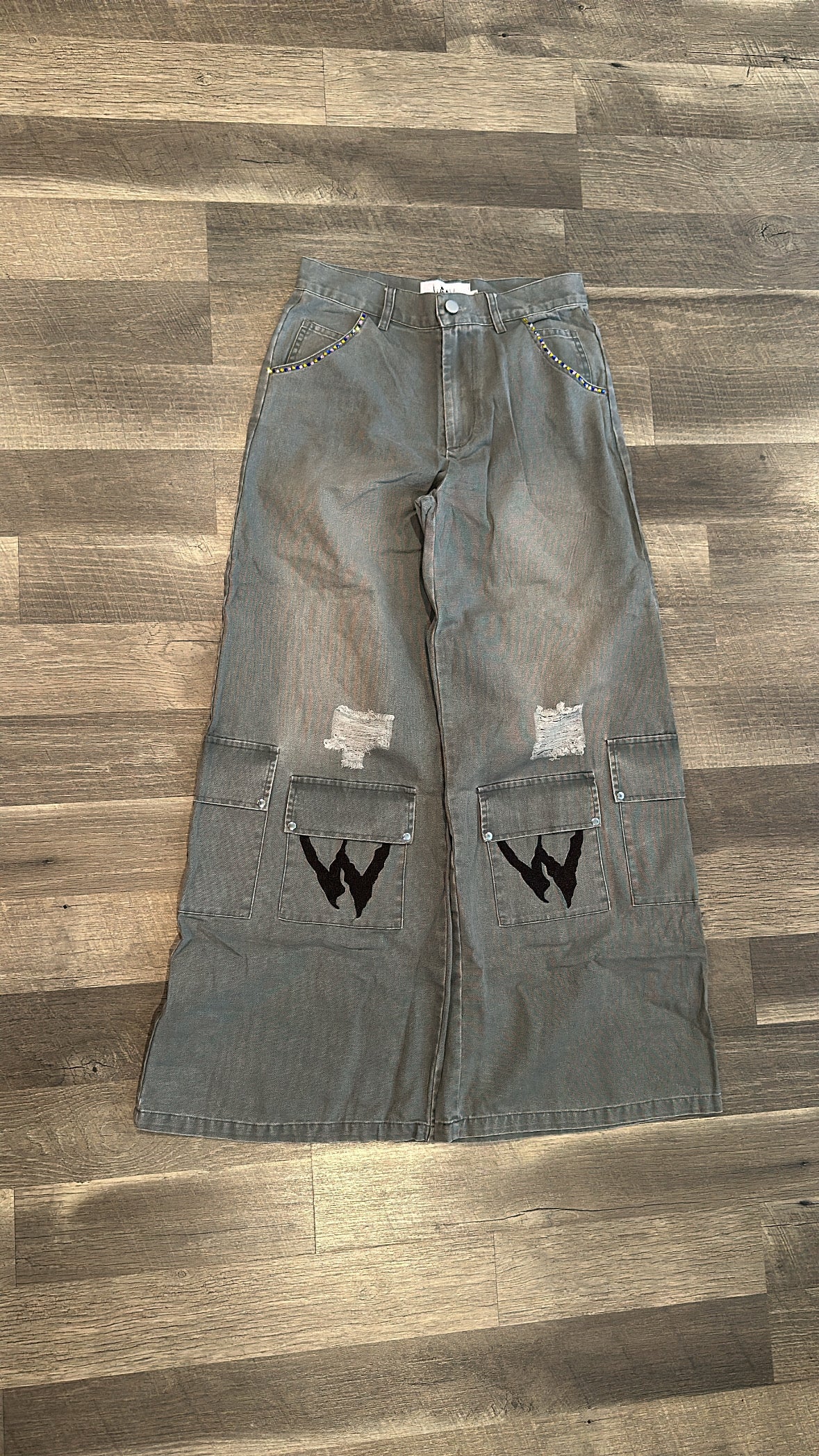 WICK GREY WASHED CARGOS