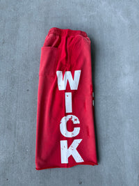 WICK SWEAT SHORTS (RED )