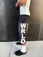 WICK SWEAT SHORTS (BLACK N WHITE)