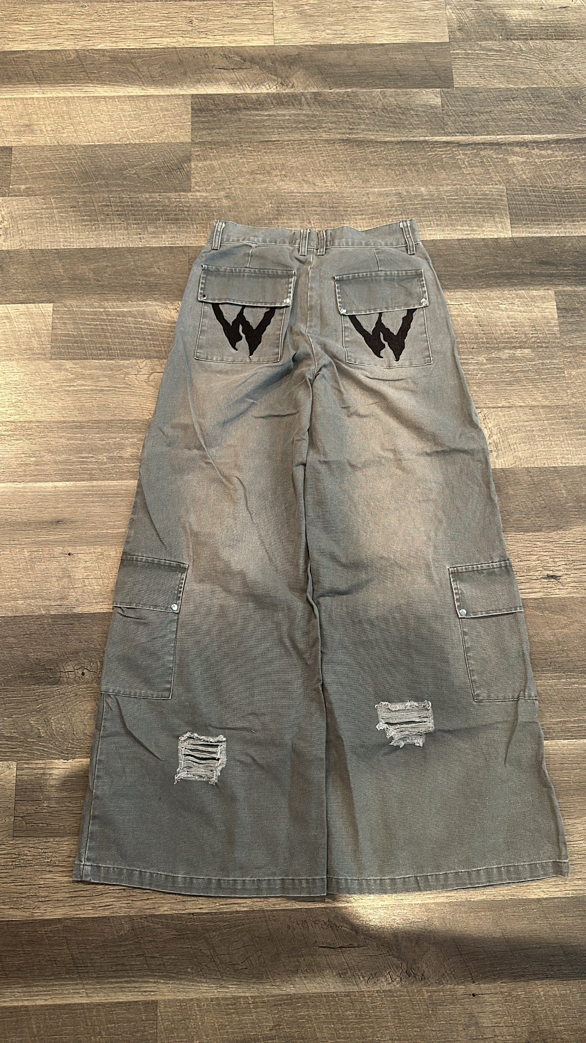 WICK GREY WASHED CARGOS