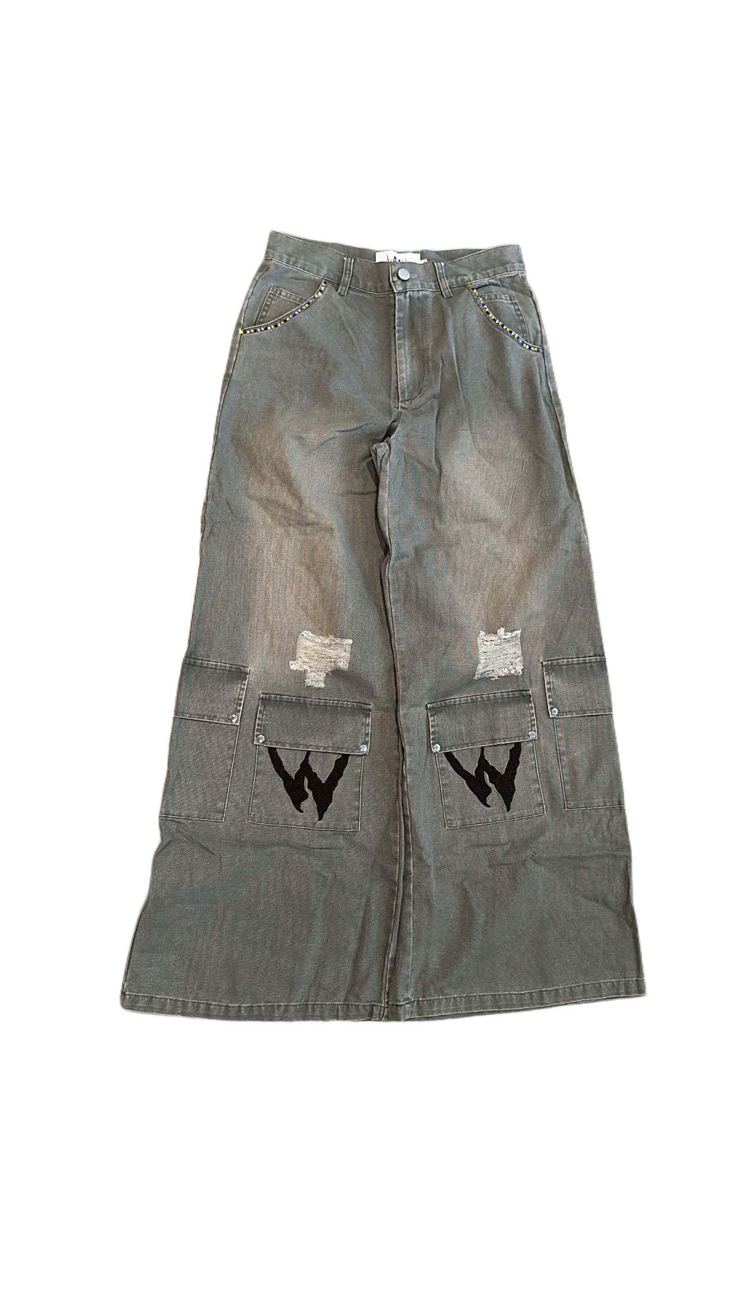 WICK GREY WASHED CARGOS