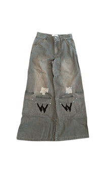 WICK GREY WASHED CARGOS