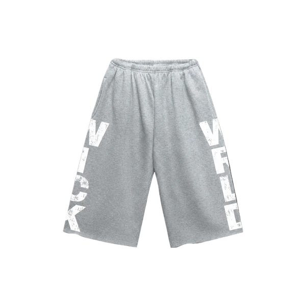 WICK SWEAT SHORTS (GREY N WHITE)