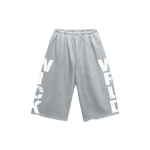 WICK SWEAT SHORTS (GREY N WHITE)