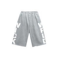 WICK SWEAT SHORTS (GREY N WHITE)