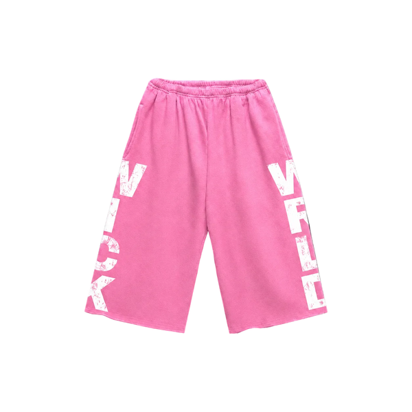 WICK SWEAT SHORTS (PINK )