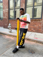 WICK SWEAT SHORTS (BLACK N YELLOW)
