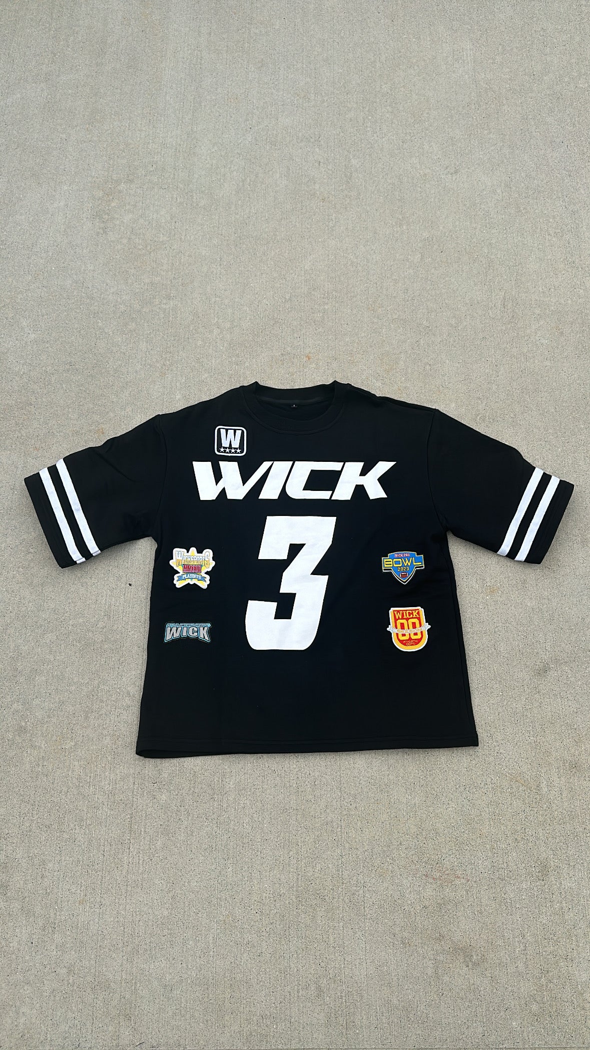 WICK BLACK AND WHITE JERSEY