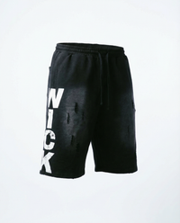 WICK SWEAT SHORTS (BLACK N WHITE)
