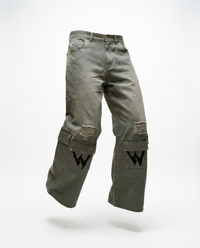 WICK GREY WASHED CARGOS