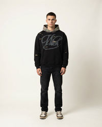 WICK DISTRESSED TREE CAMO HOODIE