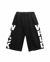 WICK SWEAT SHORTS (BLACK N WHITE)