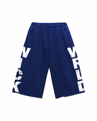 WICK SWEAT SHORTS (BLUE AND WHITE)
