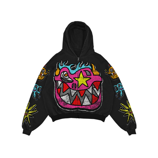 WICK MONSTAR ZIP-UP (BLACK)