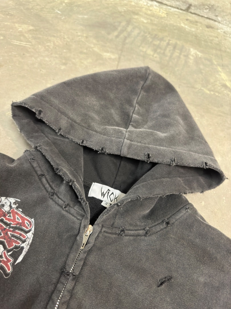 WICK DISTRESSED ZIP-UP