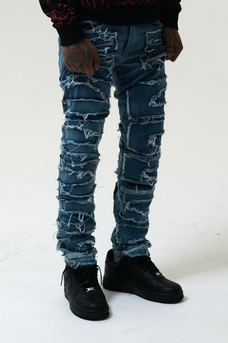 WICK DISTRESSED DENIM (BLUE)