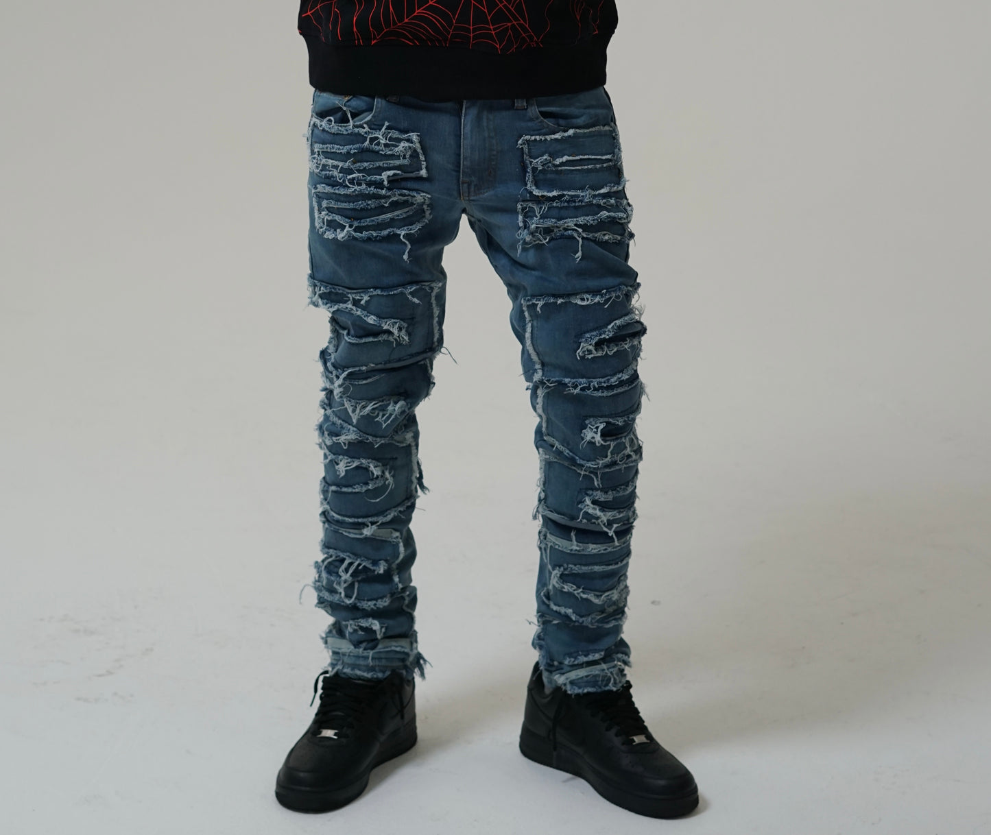 WICK DISTRESSED DENIM (BLUE)