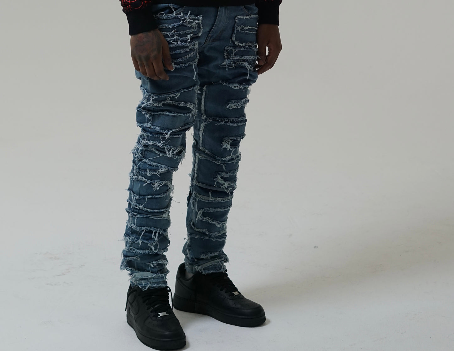 WICK DISTRESSED DENIM (BLUE)