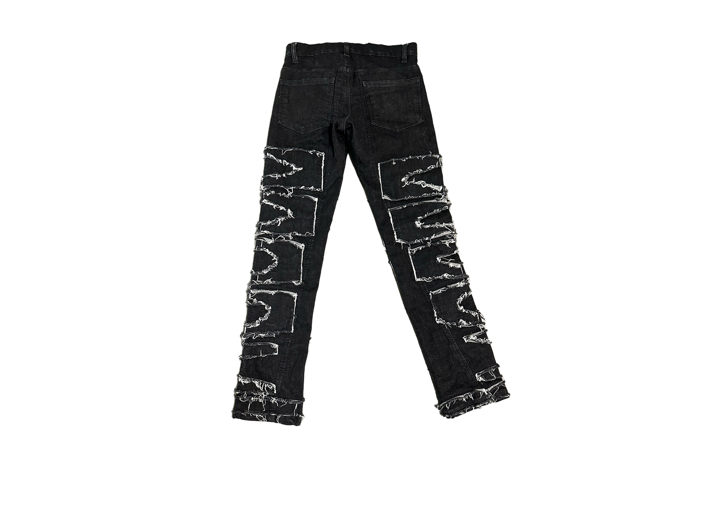 WICK DISTRESSED DENIM (BLACK)