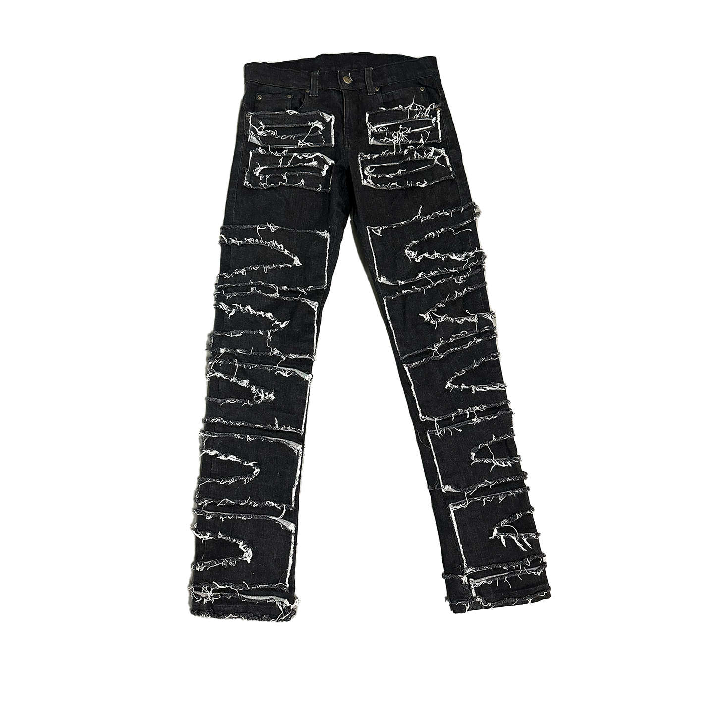 WICK DISTRESSED DENIM (BLACK)