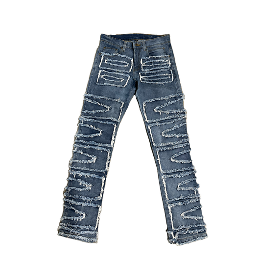 WICK DISTRESSED DENIM (BLUE)